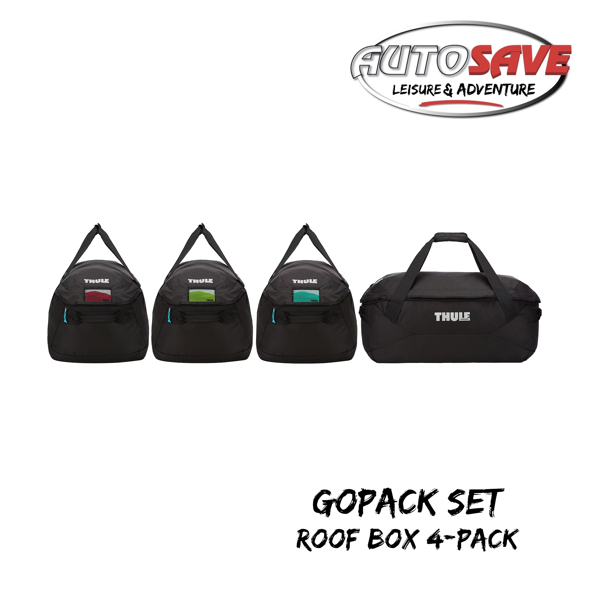 Thule GoPack bag for roof box 4 pack black 800603 Autosave Components