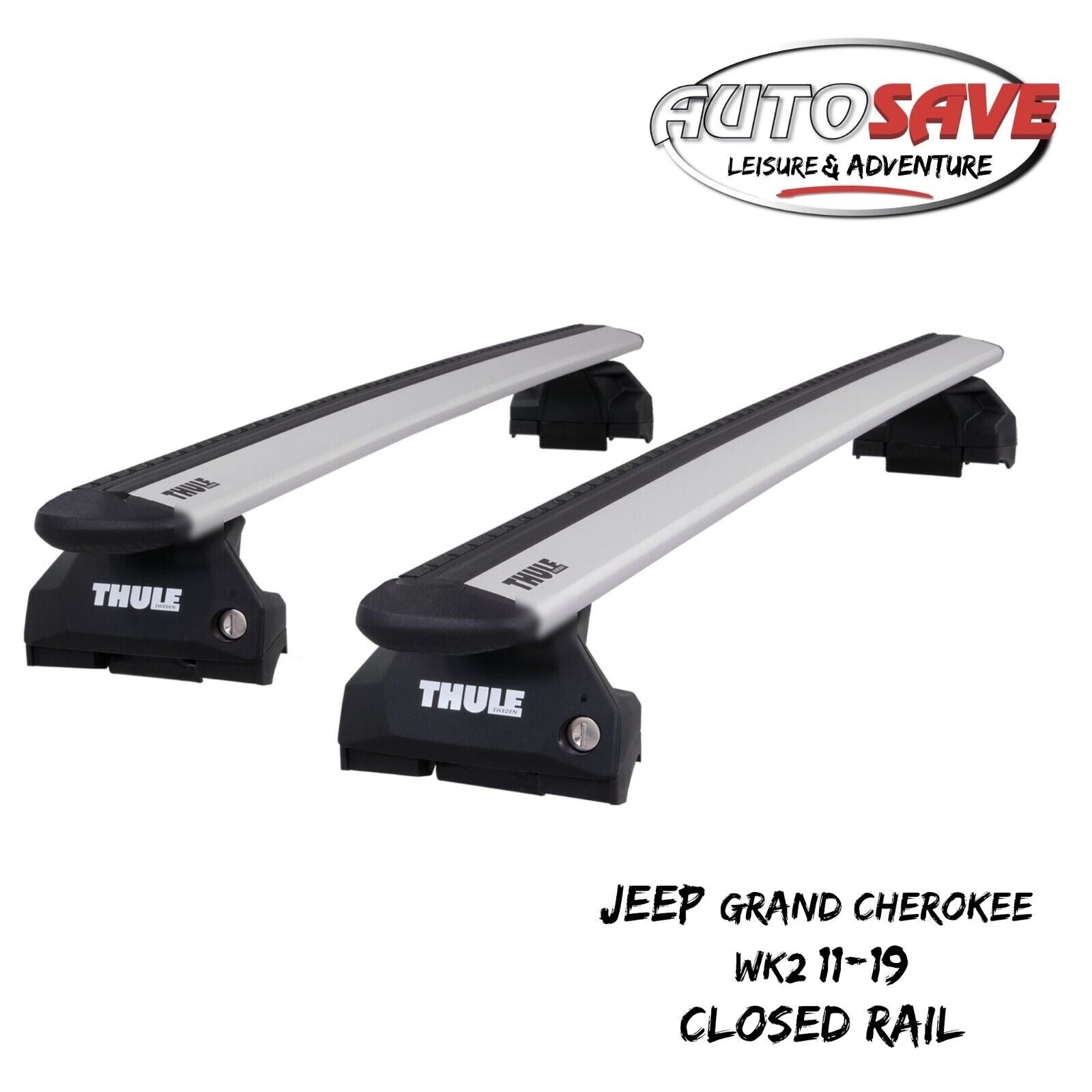 Thule WingBar Evo Silver Roof Bars fit Jeep Grand Cherokee WK2 11