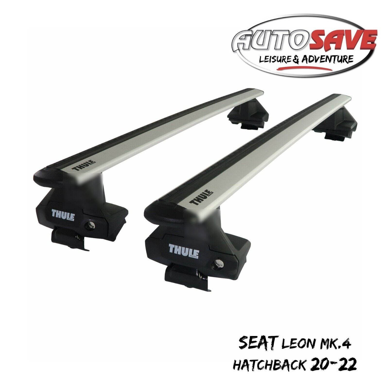 Thule WingBar Evo Silver Roof Bars Set for Seat Leon Mk.4