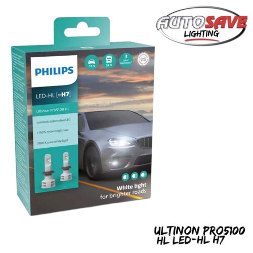 Philips Ultinon Pro5100 LED Pro 5100 5800K Car Headlight Bulbs H7 Twin –  Autosave Components