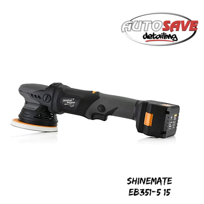 ShineMate EB351-5/15 15 mm Cordless Random Orbital Polisher Kit