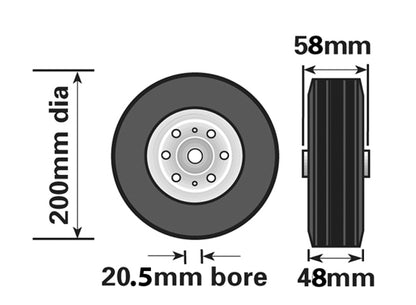 200mm Steel Wheel For Jockey Wheels