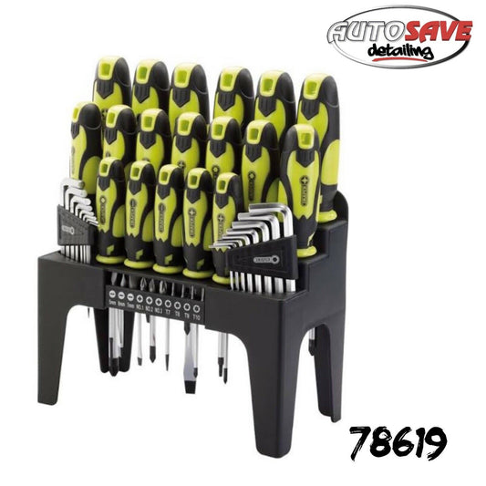 Draper 78619 44 Piece Screwdriver Set with Storage Stand & Allen/Hex Key & Bit