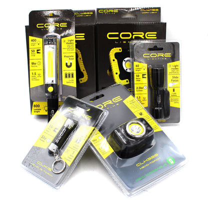 CORE LIGHTING CLW1150 RECHARGEABLE LED WORK LIGHT - IMPACT RESISTANT 5HR RUNTIME