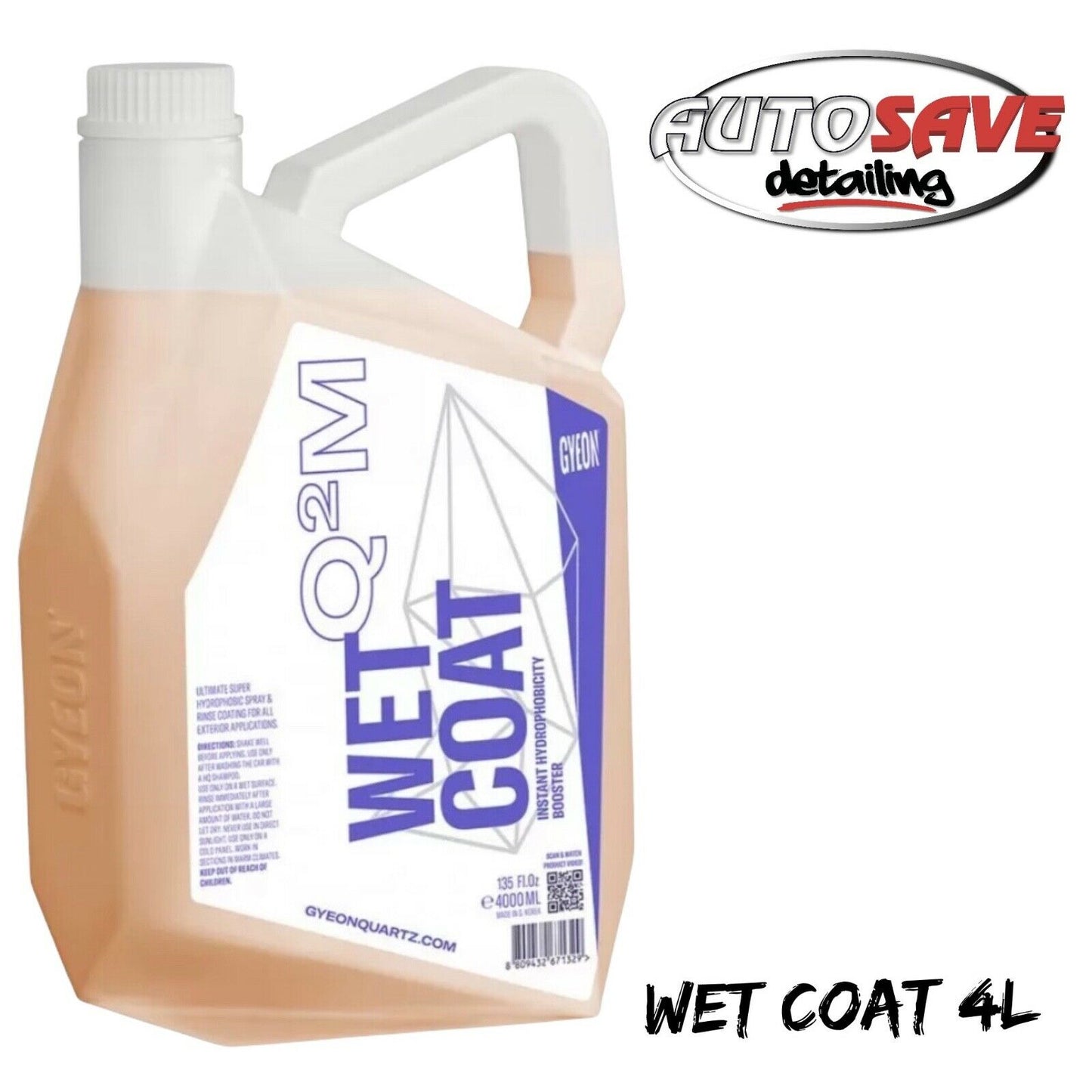 Gyeon Q2M Wet Coat  4 Litre