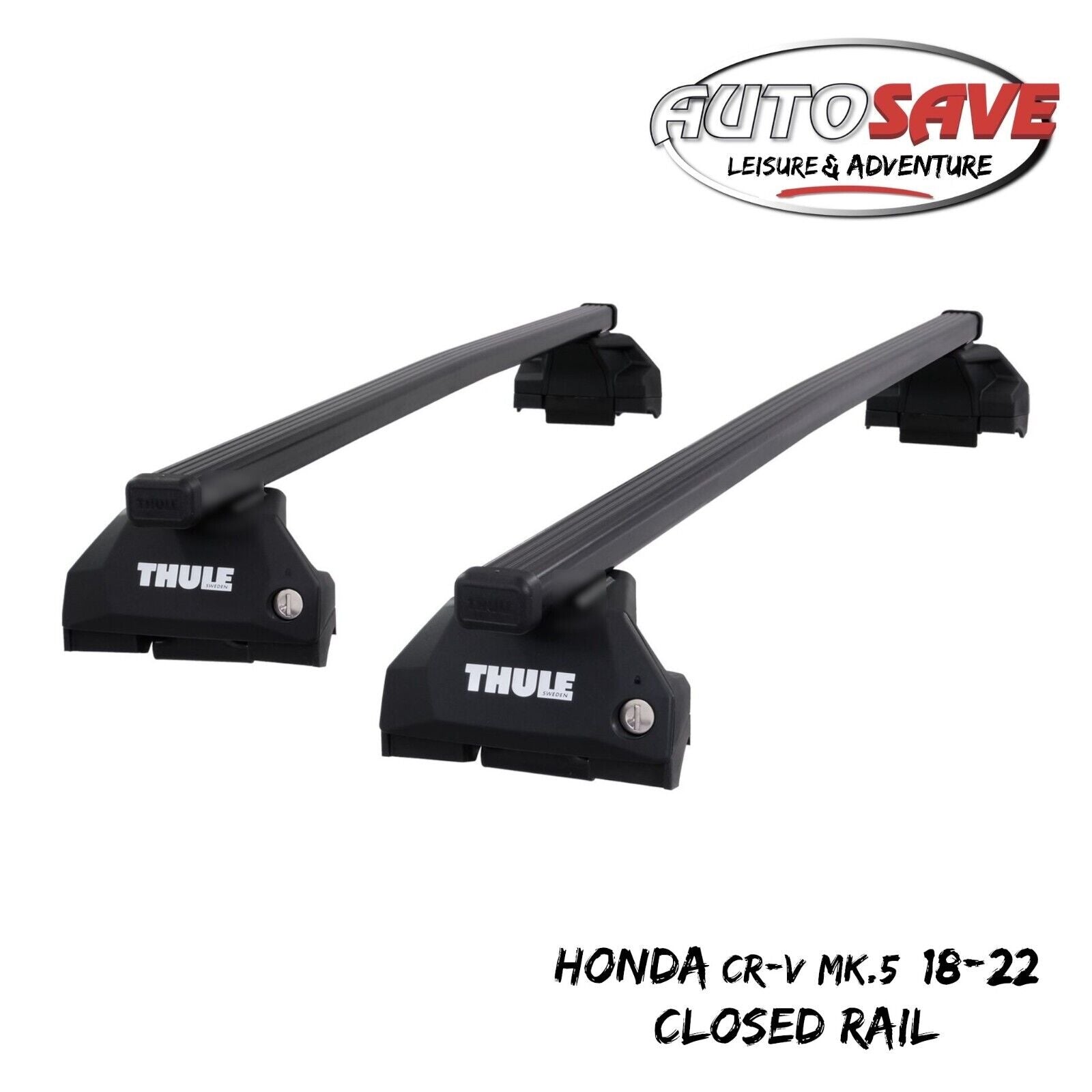 Thule Steel SquareBar Evo Roof Bars Set to fit Honda CR V Mk.5 18