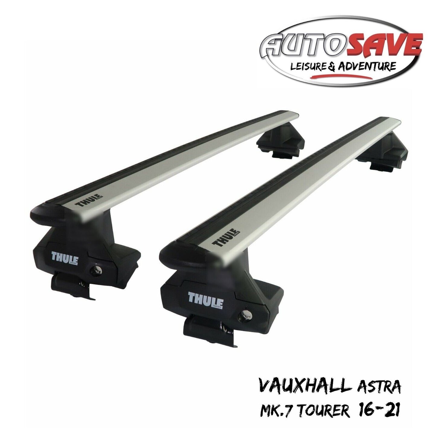 Thule Alu WingBar Evo Silver Roof Bars to fit Vauxhall Astra Mk.7 Tourer 16-21