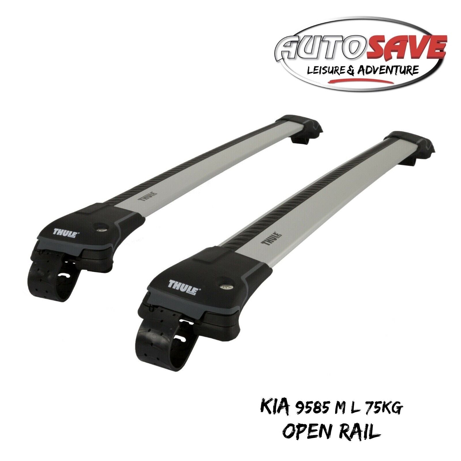 Thule 9585 M+L WingBar Edge Black Car Roof Bars 75 kg Open Rails Locka –  Autosave Components