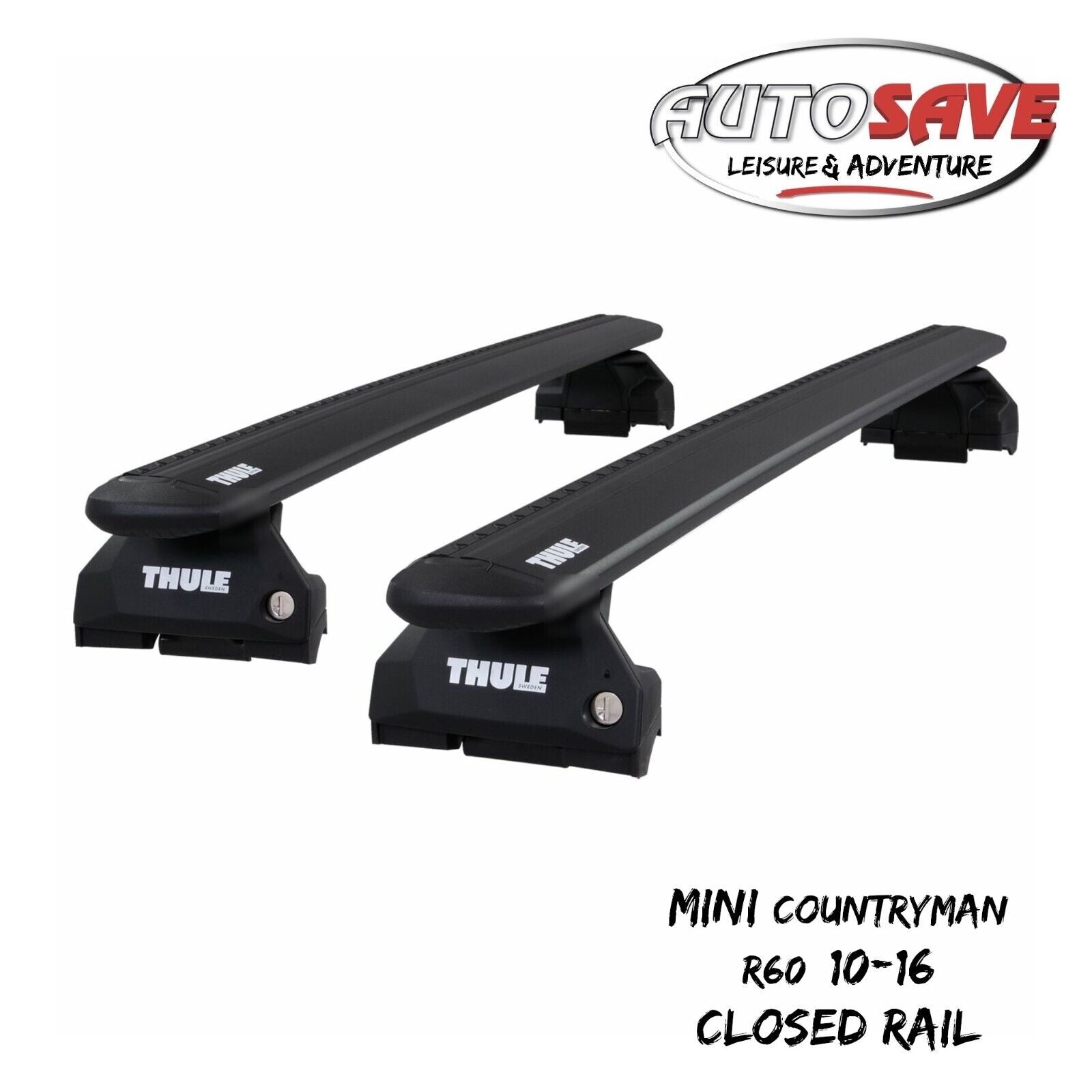 Thule Alu WingBar Evo Black Roof Bars fit Mini Countryman R60 10