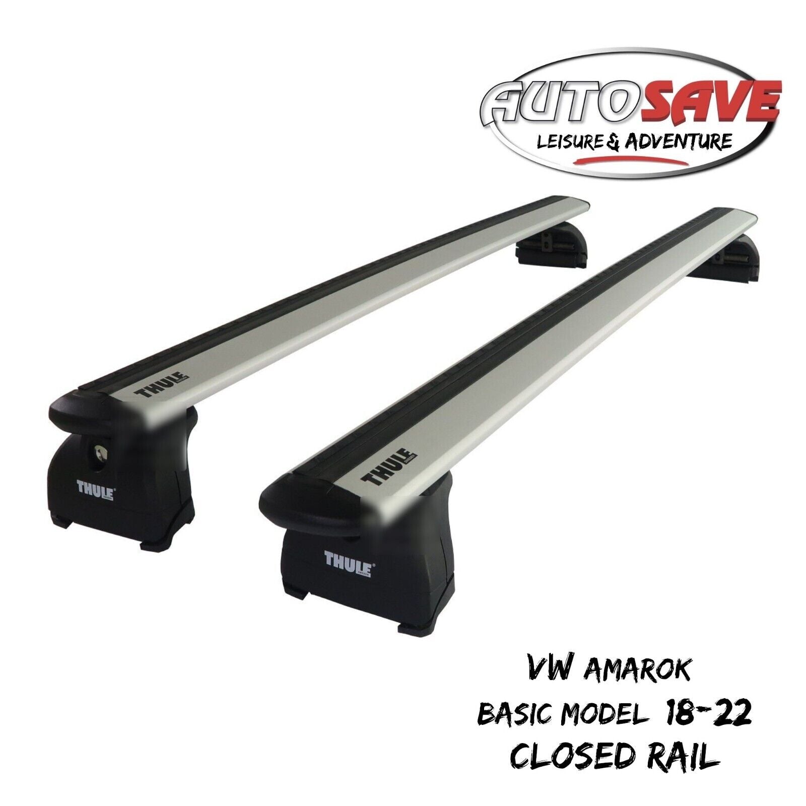 Thule WingBar Evo Silver Roof Bars fit VW Amarok Basic Model 11